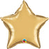 Personalised Chrome Gold <br> Star Balloon